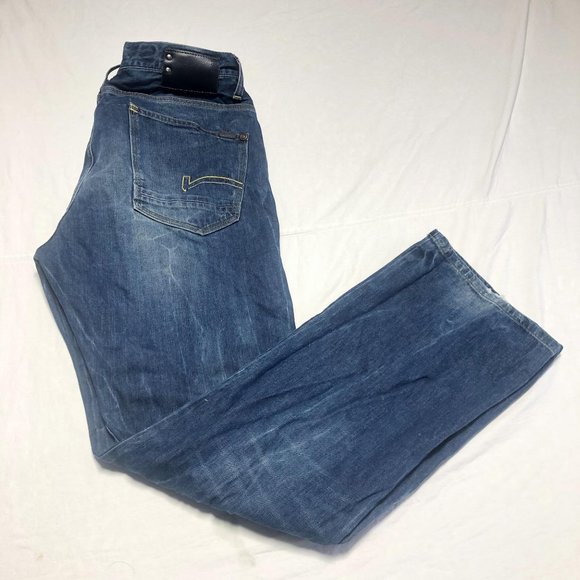 G star Raw 36x34 coder straight jeans distress - Picture 11 of 11